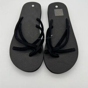 Black Flip Flops